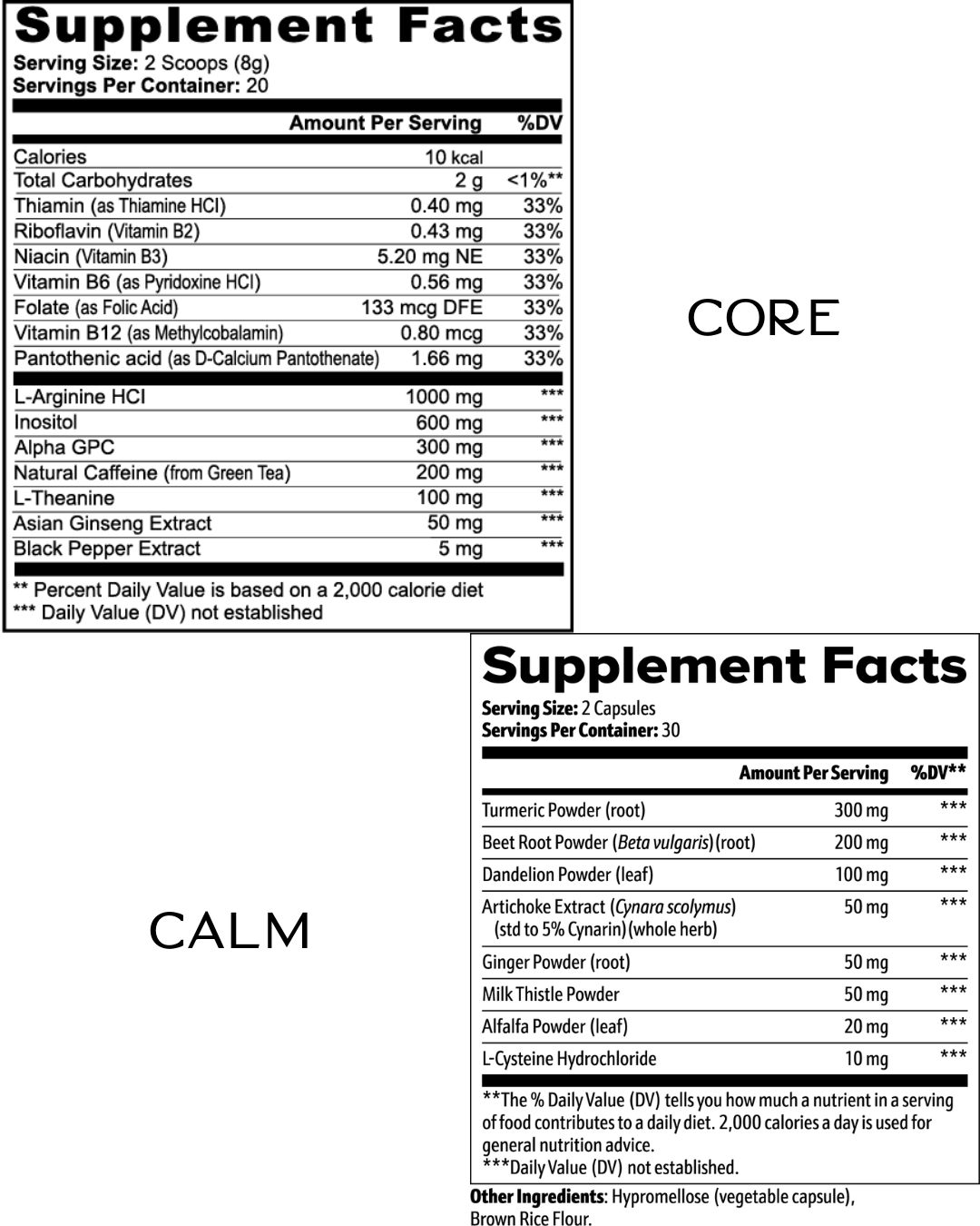 core + calm bundle